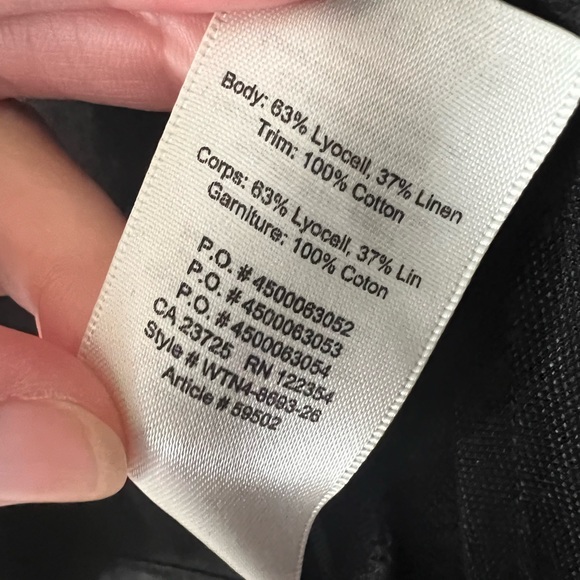 Aritzia/ Wilfred Braxton Linen Wrap Cut Out Jumpsuit -  size 0 - Picture 9 of 12